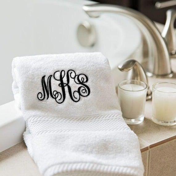 Monogrammed Bath Towels