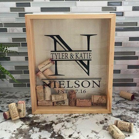 Personalized Shadow Box Wine Gift Set