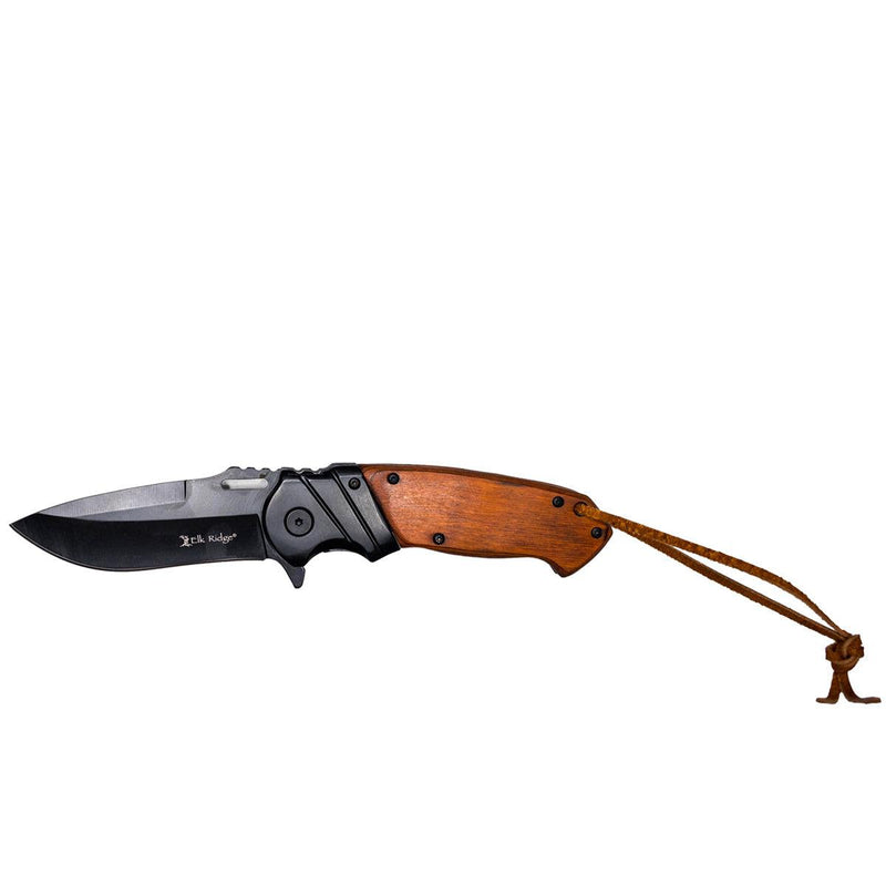 Personalized Brown Pakkawood Handle Pocket Knife -  - Completeful