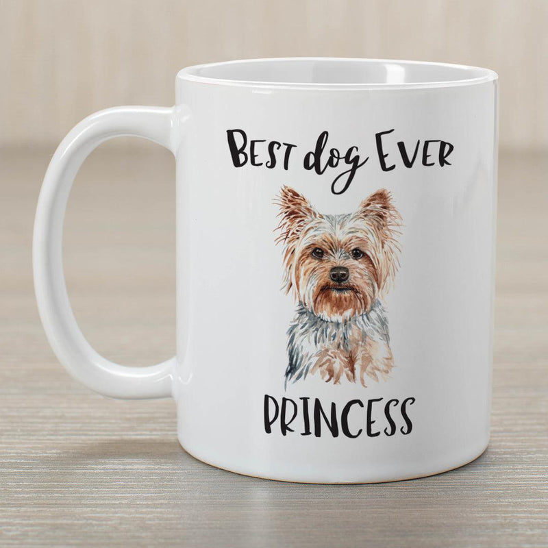 Personalized Choose Your Dog Best Dog Ever Christmas Mug - Yorkie - Gifts For You Now