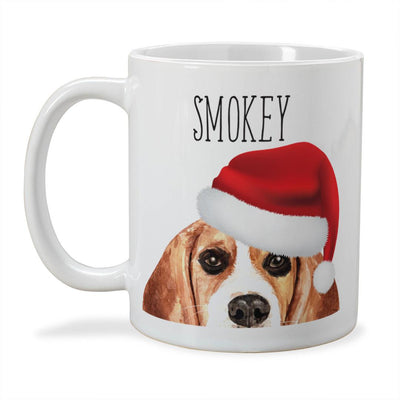 Personalized Choose Your Dog Santa Hat Christmas Mug -  - Gifts For You Now