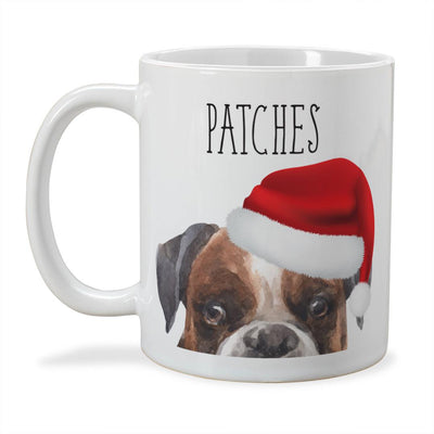 Personalized Choose Your Dog Santa Hat Christmas Mug -  - Gifts For You Now