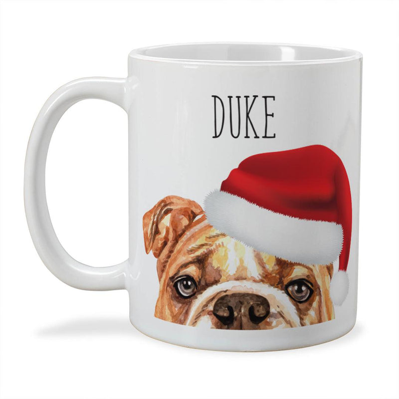 Personalized Choose Your Dog Santa Hat Christmas Mug -  - Gifts For You Now