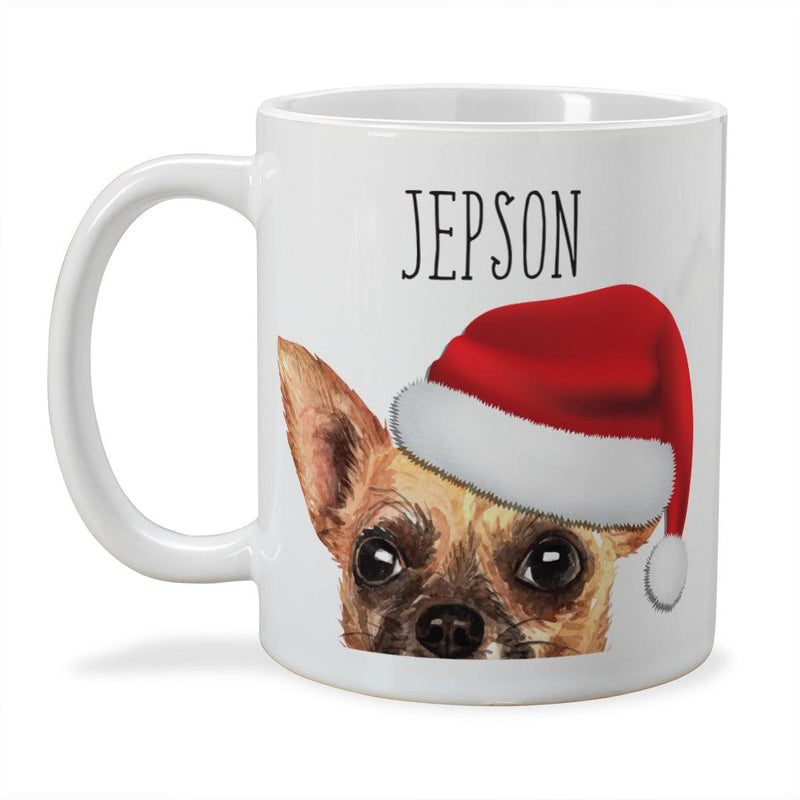 Personalized Choose Your Dog Santa Hat Christmas Mug -  - Gifts For You Now