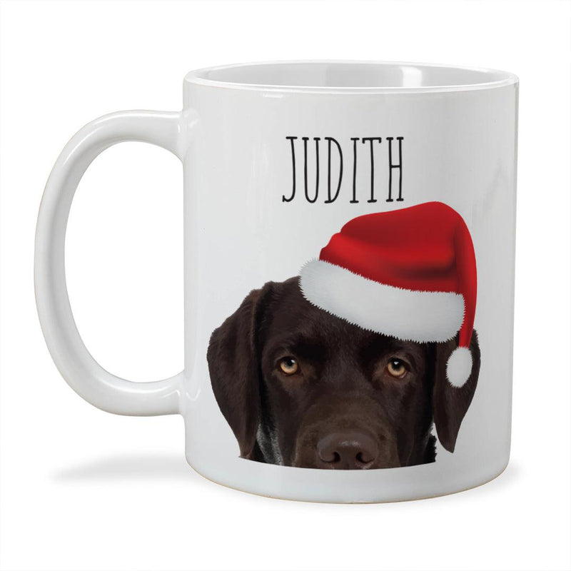 Personalized Choose Your Dog Santa Hat Christmas Mug -  - Gifts For You Now