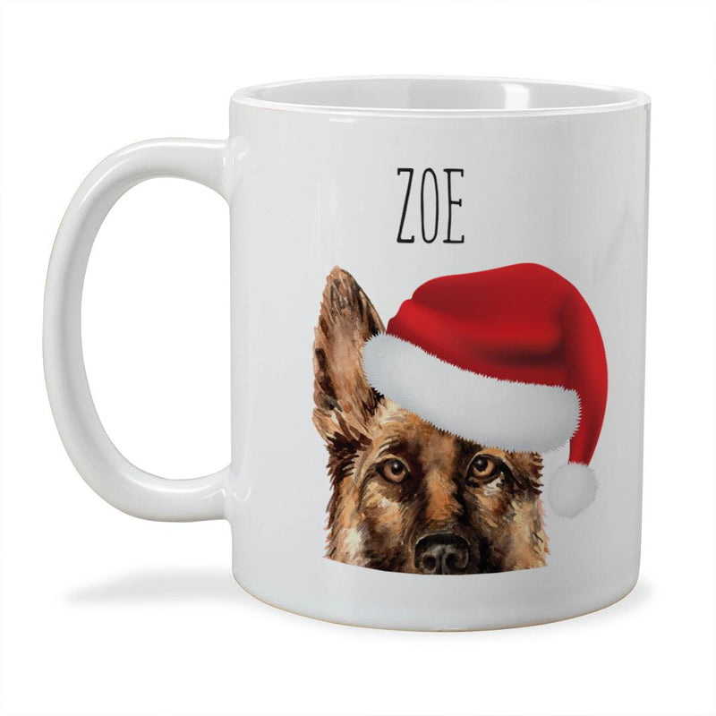 Personalized Choose Your Dog Santa Hat Christmas Mug -  - Gifts For You Now