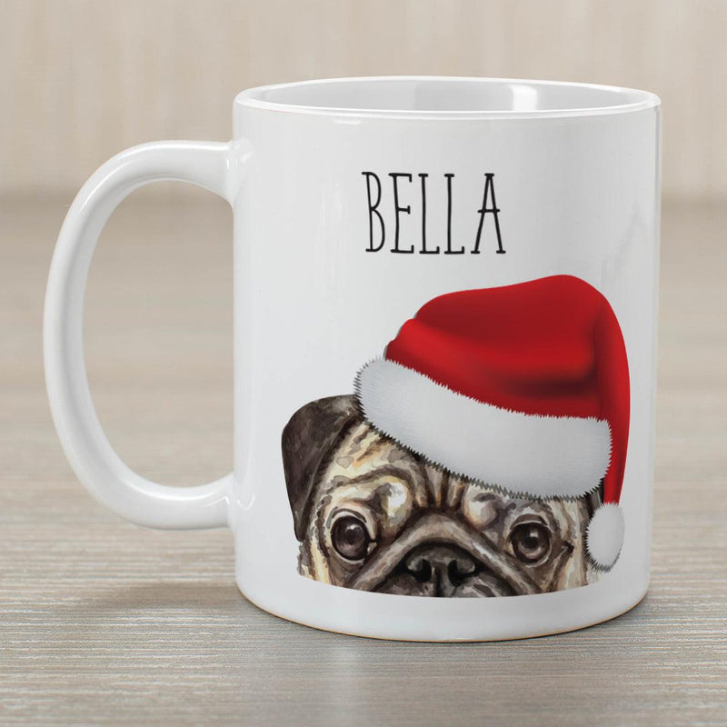 Personalized Choose Your Dog Santa Hat Christmas Mug -  - Gifts For You Now