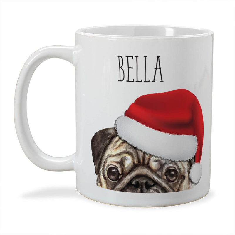 Personalized Choose Your Dog Santa Hat Christmas Mug -  - Gifts For You Now