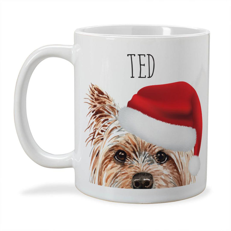 Personalized Choose Your Dog Santa Hat Christmas Mug -  - Gifts For You Now