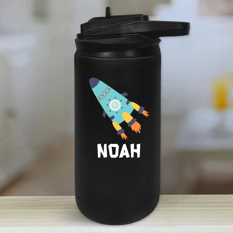 Personalized Kids Water Bottle Tumblers - Outer Space -  - Lazerworx