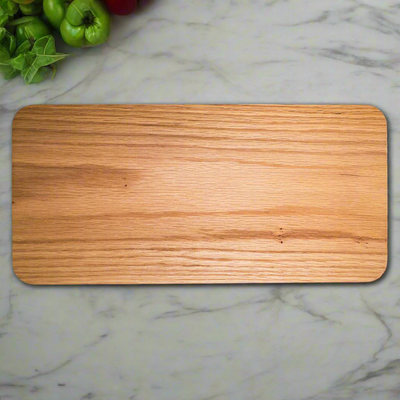 Personalized Red Oak Charcuterie Board - Custom Logo - - Completeful