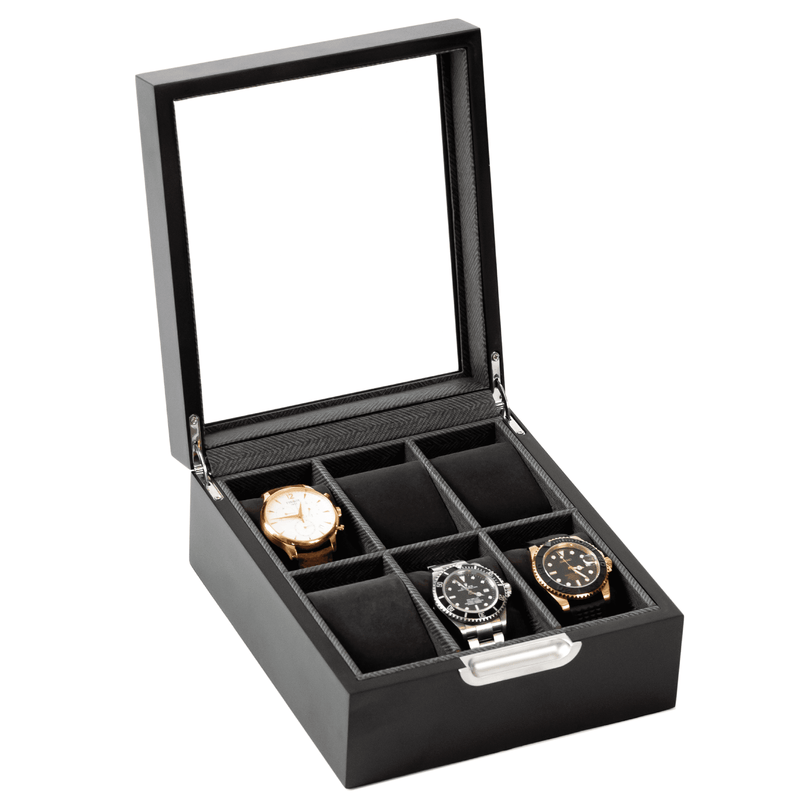 Modern 2x3 Watch Box - 6 Slot - - Case Elegance