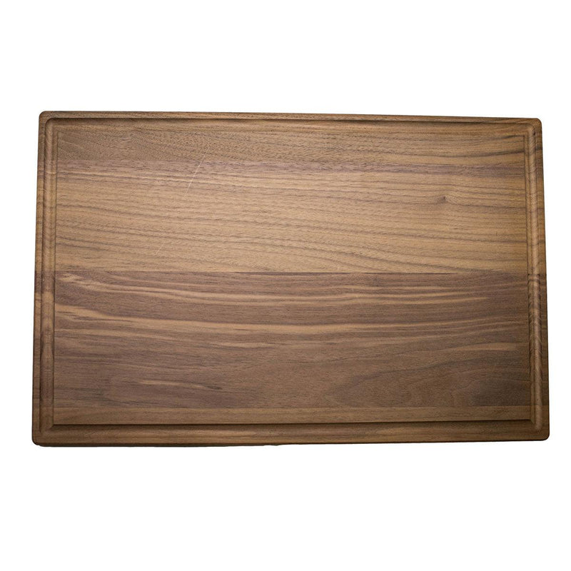 Personalized 11x17 Walnut Cutting Board with Grooves - Walnut - Completeful