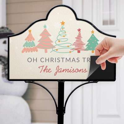 Personalized Oh Christmas Tree Magnet Yard Set -  - Gifts For You Now