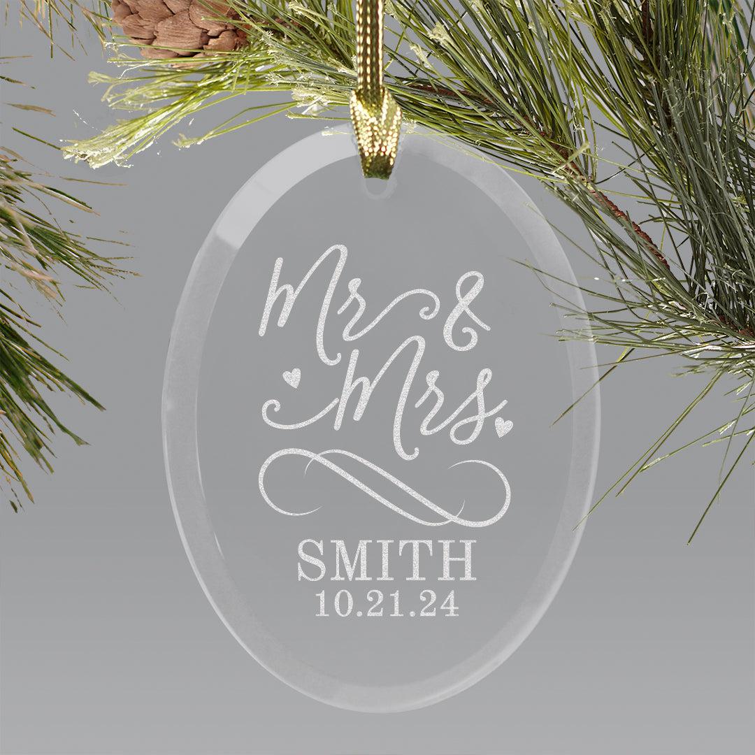 Personalized Mr & Mrs Jade Ornament -  - Gifts For You Now