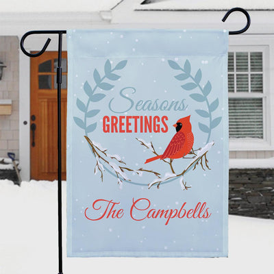 Personalized Cardinal Garden Flag - Print One Side - Gifts For You Now