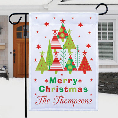 Personalized Christmas Garden Flag - Print One Side - Gifts For You Now