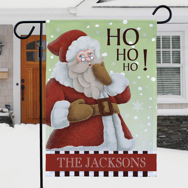 Personalized Vintage Santa Garden Flag -  - Gifts For You Now