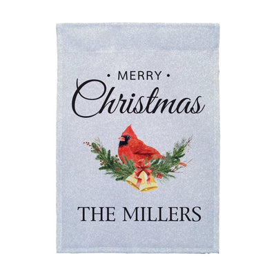 Personalized Merry Christmas Cardinal Garden Flag -  - Gifts For You Now