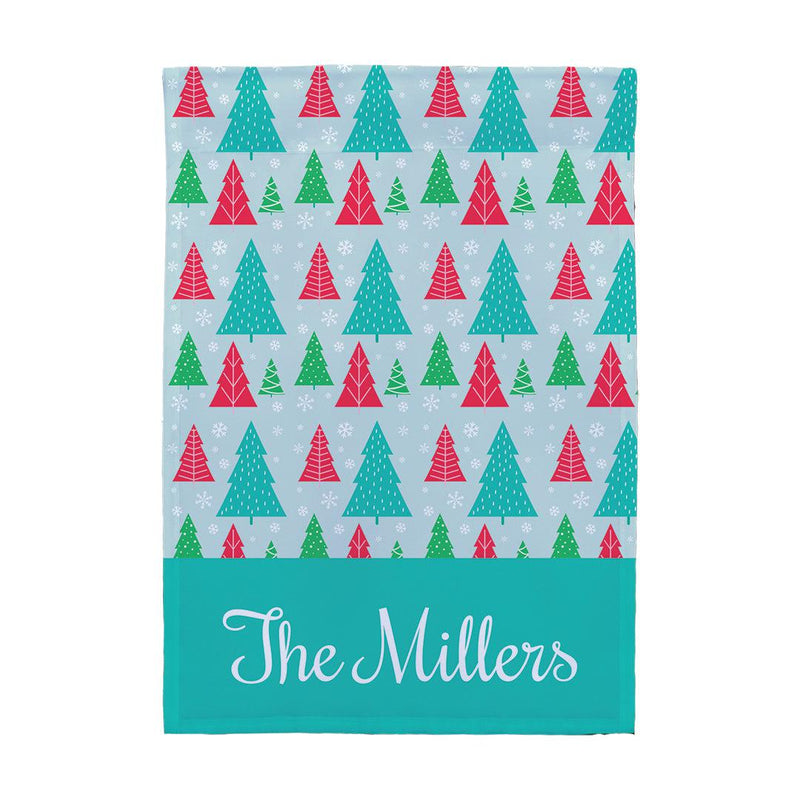 Personalized Christmas Trees Garden Flag -  - Gifts For You Now