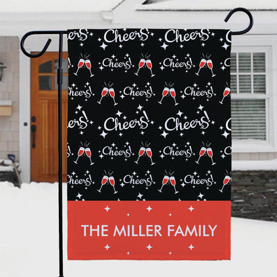 Personalized Christmas Cheers Garden Flag - Print One Side - Gifts For You Now