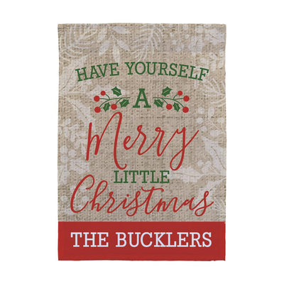 Personalized Have Yourself a Merry Little Christmas Garden Flag -  - Gifts For You Now