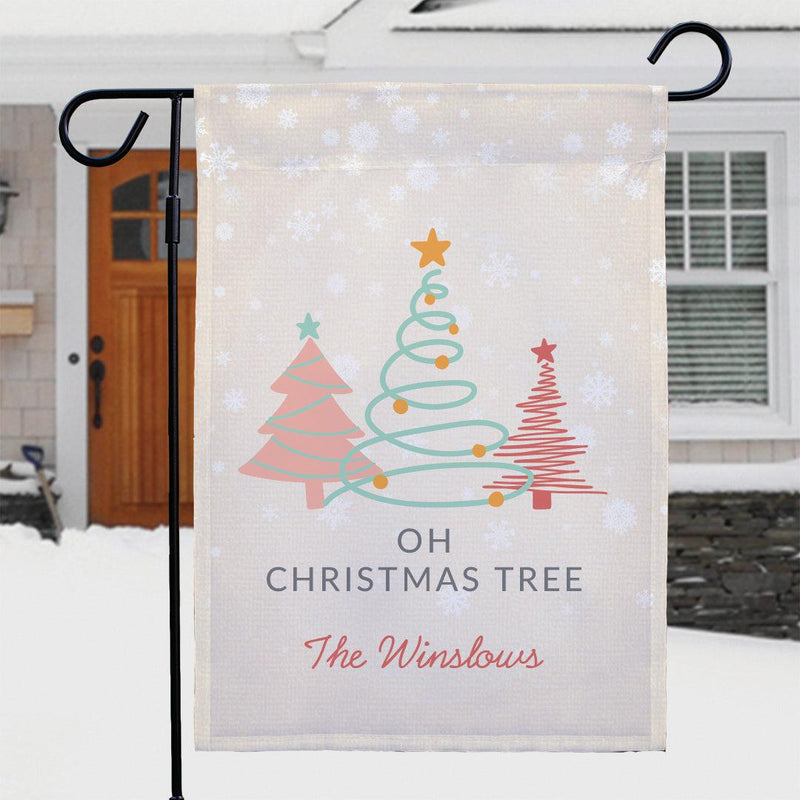 Personalized Oh Christmas Tree Garden Flag -  - Gifts For You Now