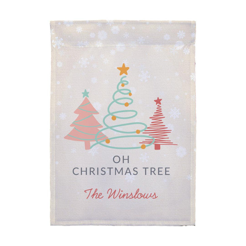 Personalized Oh Christmas Tree Garden Flag -  - Gifts For You Now