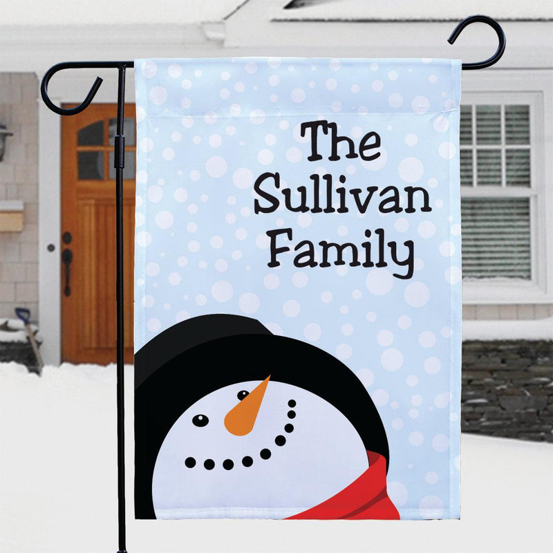 Personalized Snowman Garden Flag -  - Gifts For You Now