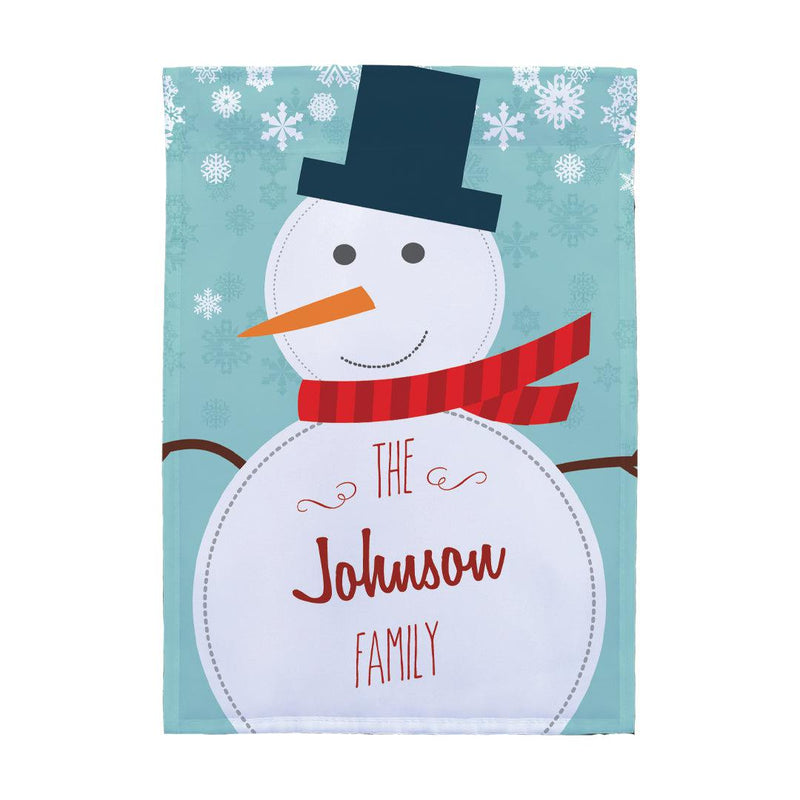 Personalized Snowman Garden Flag -  - Gifts For You Now