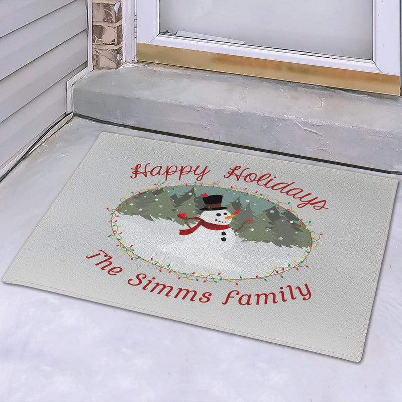 Personalized Snowman Doormat -  - Gifts For You Now