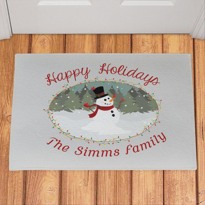 Personalized Snowman Doormat -  - Gifts For You Now