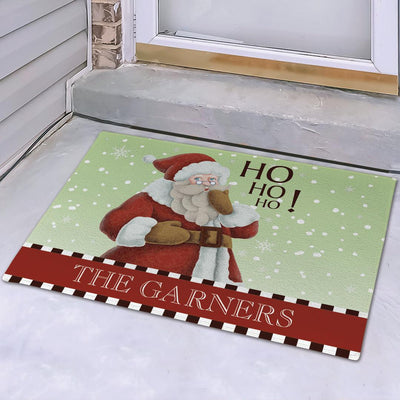 Personalized Vintage Santa Doormat -  - Gifts For You Now