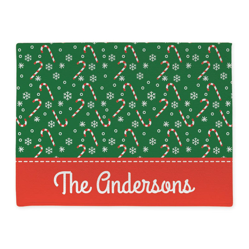 Personalized Candy Canes Doormat -  - Gifts For You Now