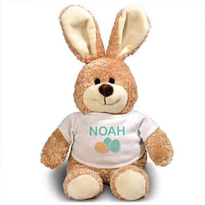 Personalized Name Easter Eggs Stuffed Bunny