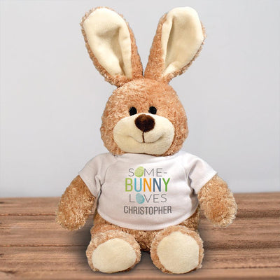 Personalized Name Some Bunny with Eggs Brown Bunny - - Gifts For You Now