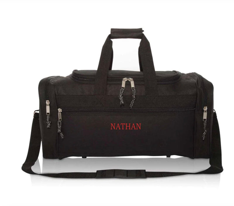 Personalized Black Duffel Bag -  - Completeful