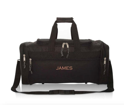 Personalized Black Duffel Bag -  - Completeful