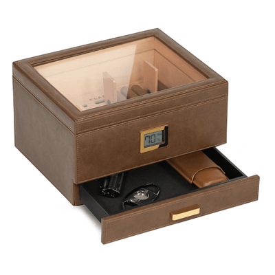 Belmont Glass Top Humidor - - Case Elegance