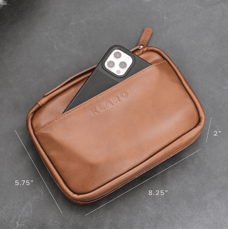 Flint Travel Leather Cigar Case - - Case Elegance