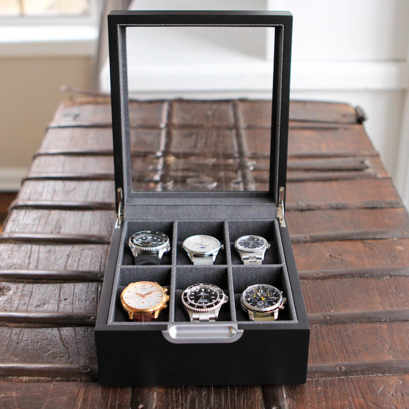 Modern 2x3 Watch Box - 6 Slot - - Case Elegance