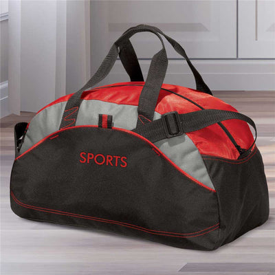 Personalized Custom Message Duffel Bag - Red