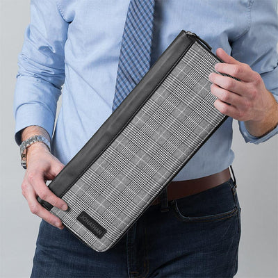 Personalized Initials3 Glen Plaid Tie Case -