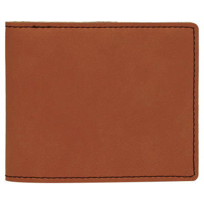 Personalized Bifold Leather Wallet - Rawhide - Completeful