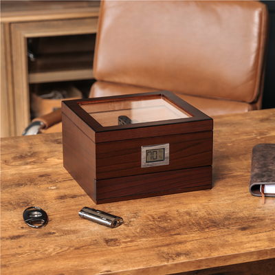 Renzo Glass Top Humidor - - Case Elegance