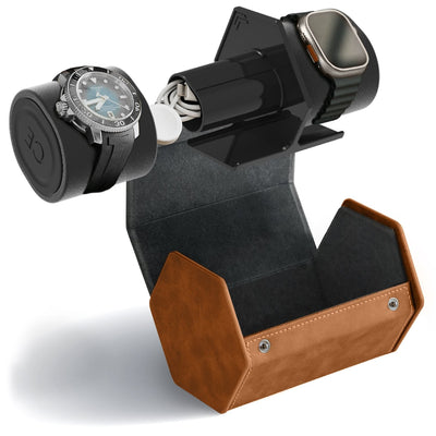 HEX Travel Watch Roll - 2 Slot - - Case Elegance