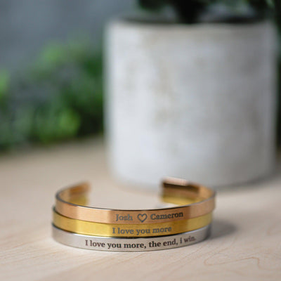 Personalized Cuff Bracelets - 6mm