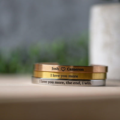 Personalized Cuff Bracelets - 6mm