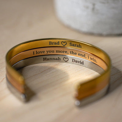 Personalized Cuff Bracelets - 6mm