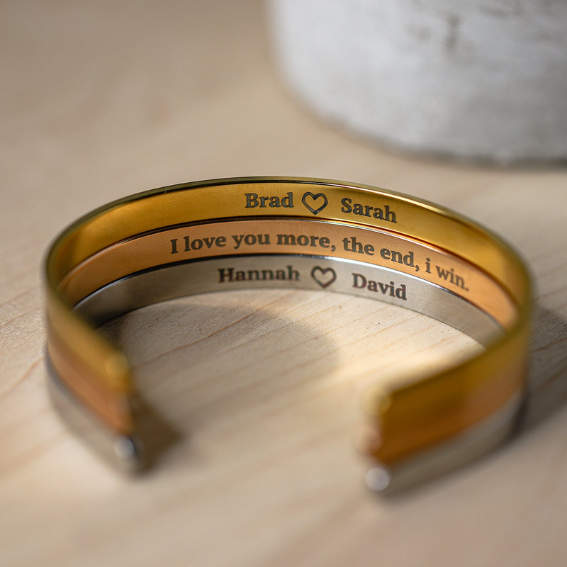 Personalized Cuff Bracelets - 6mm